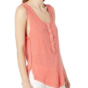 Free People Coral Vacay Tank Top - S